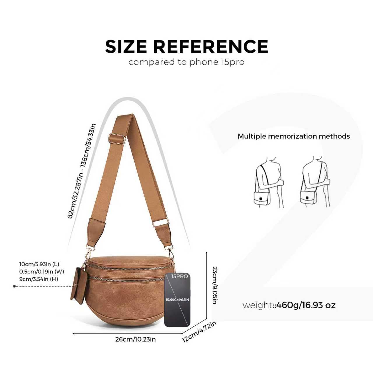 Olivia & Claire Checkered Crossbody Bum Bag