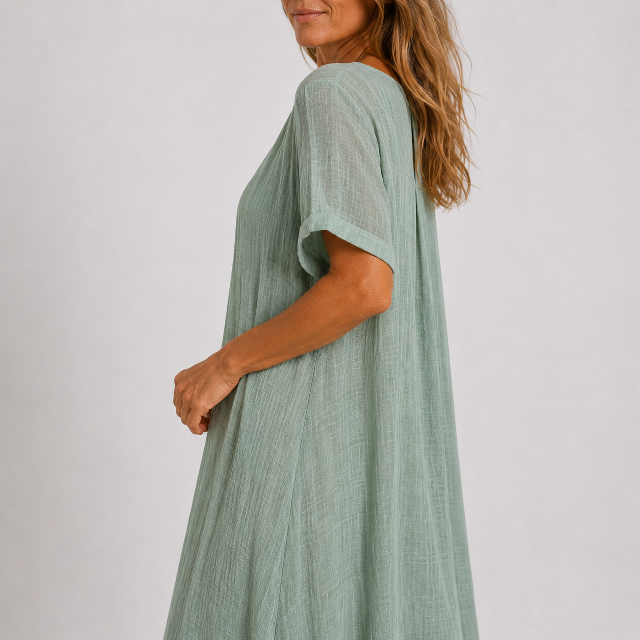 Violette - Long flowing linen dress