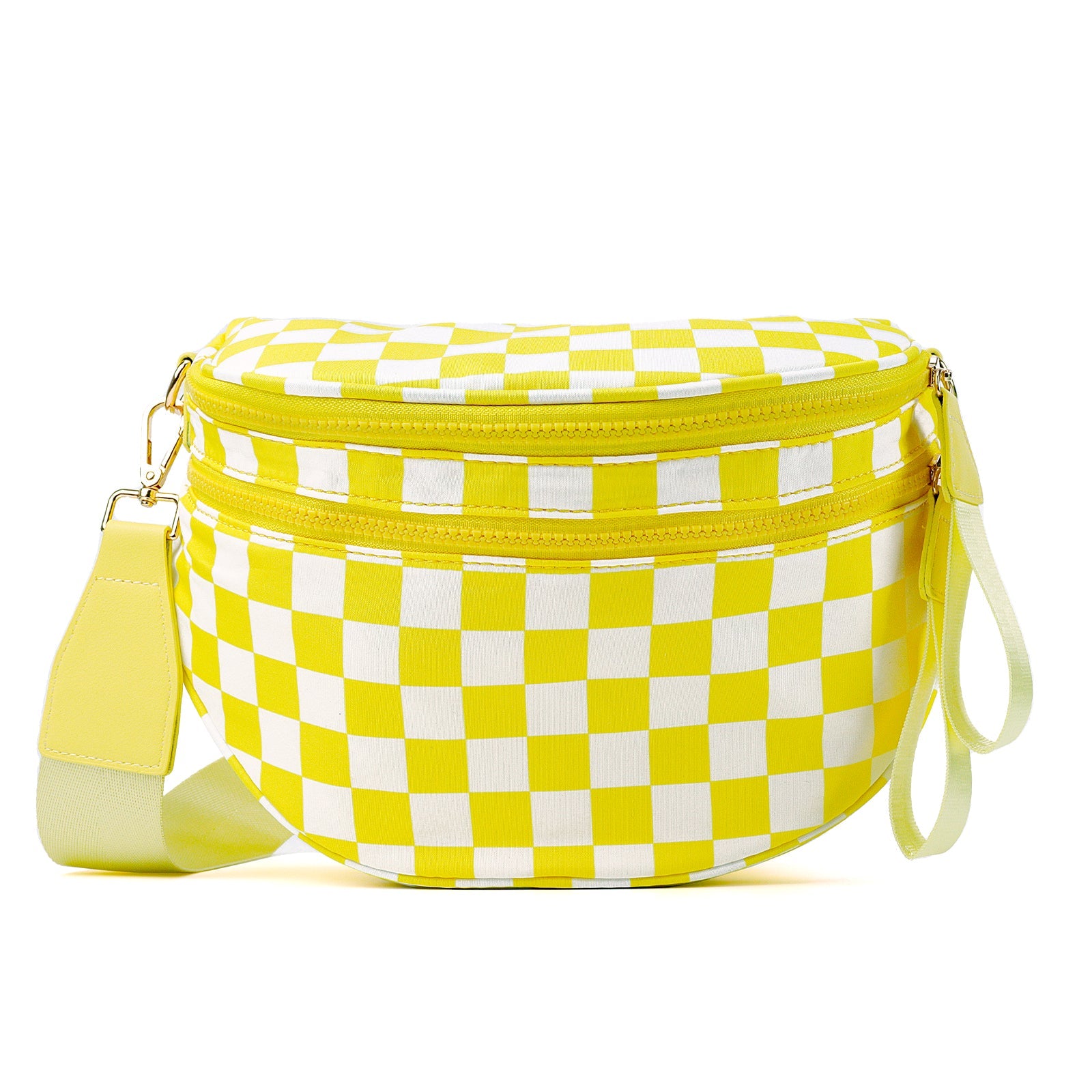 Olivia & Claire Checkered Crossbody Bum Bag