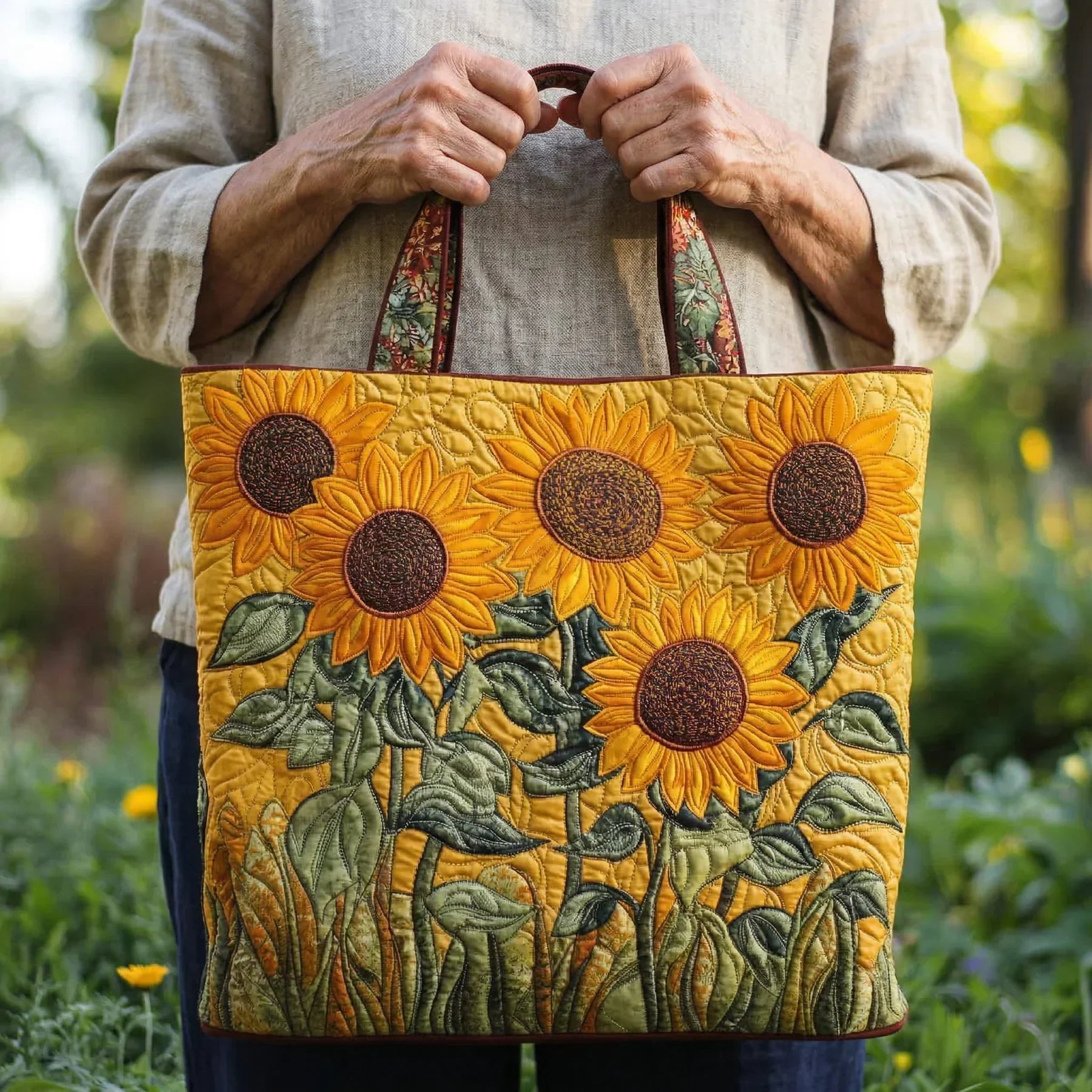 HANDMADE BAG - SUNFLOWER