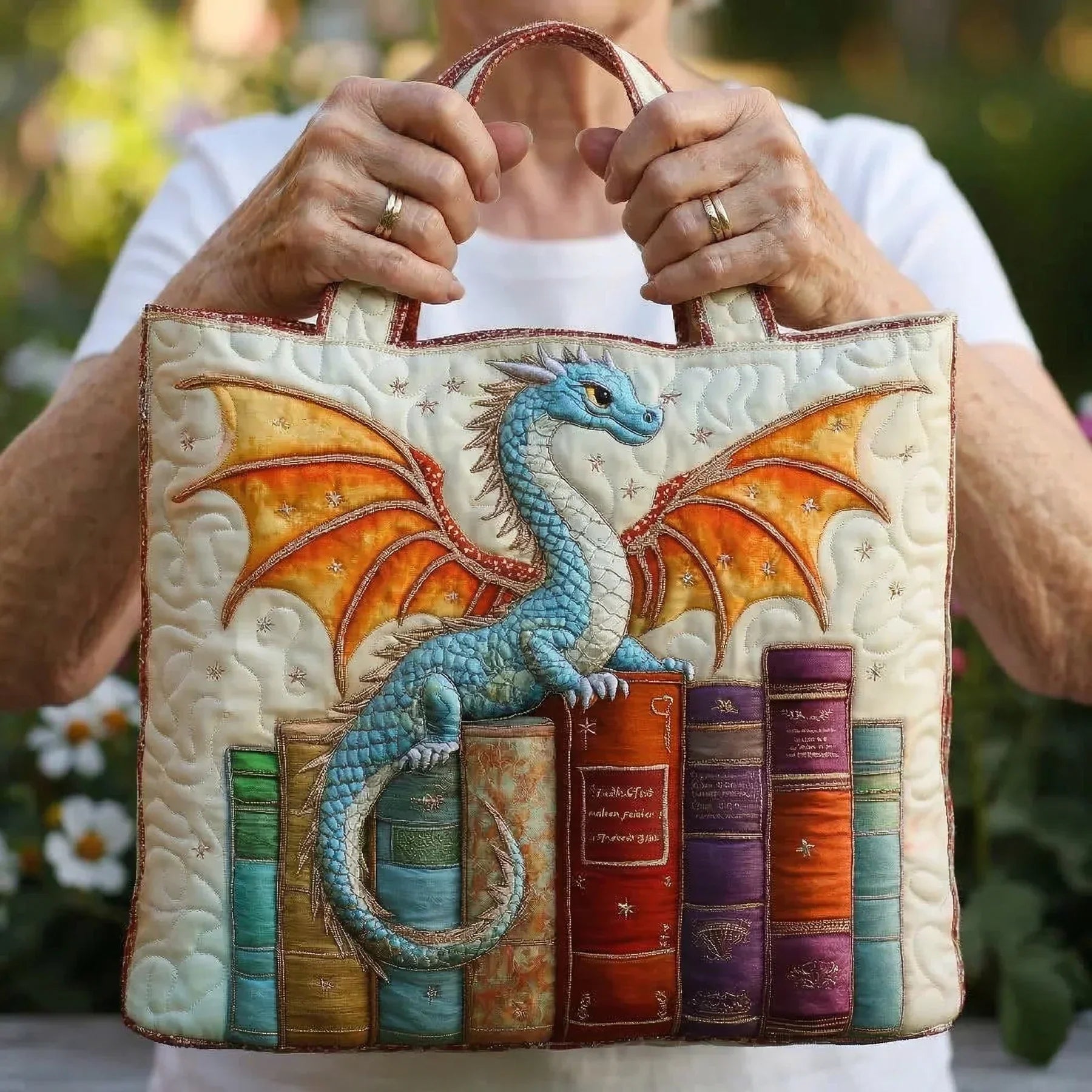 HANDMADE BAG - EMERALD DRAGON