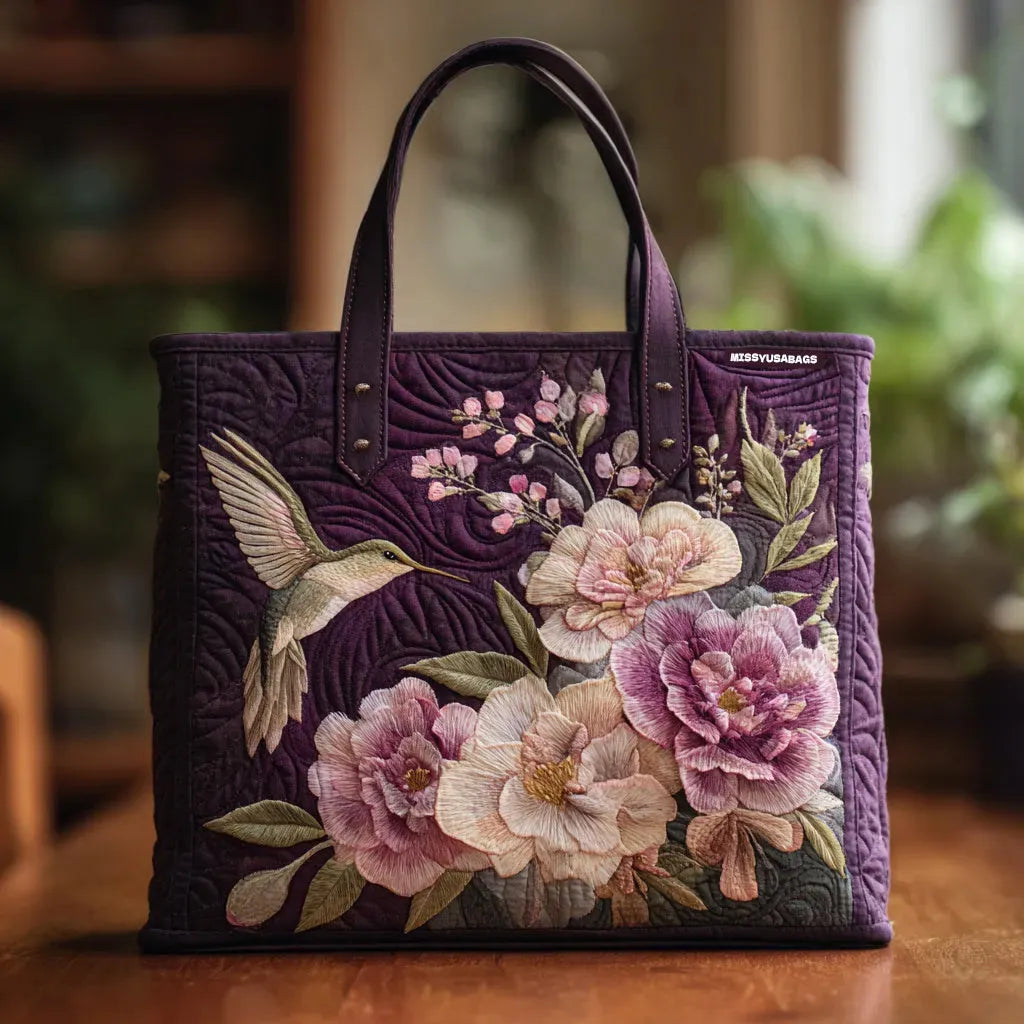 HANDMADE BAG - HUMMINGBIRDS AND