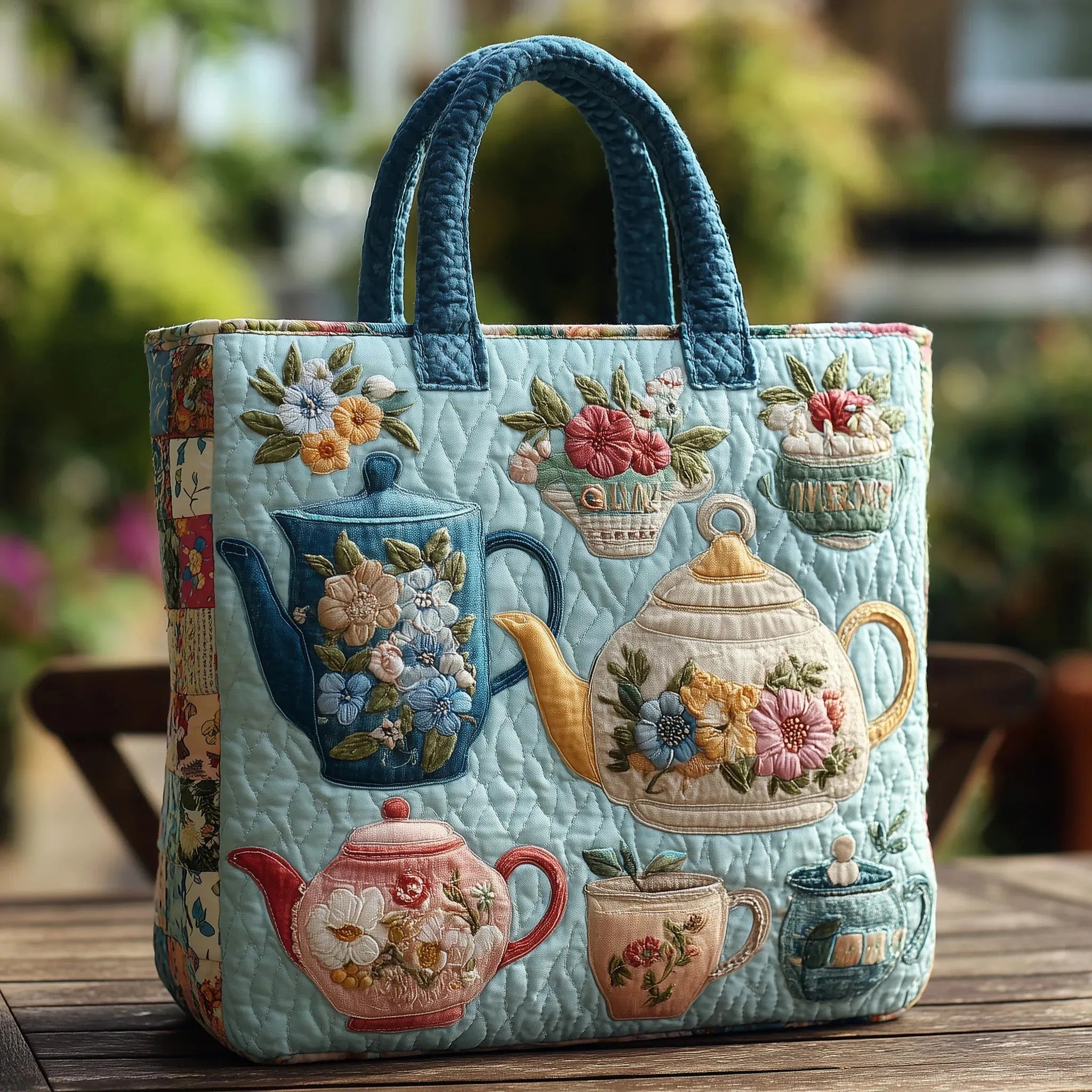 HANDMADE BAG - FLOWER PATTERN