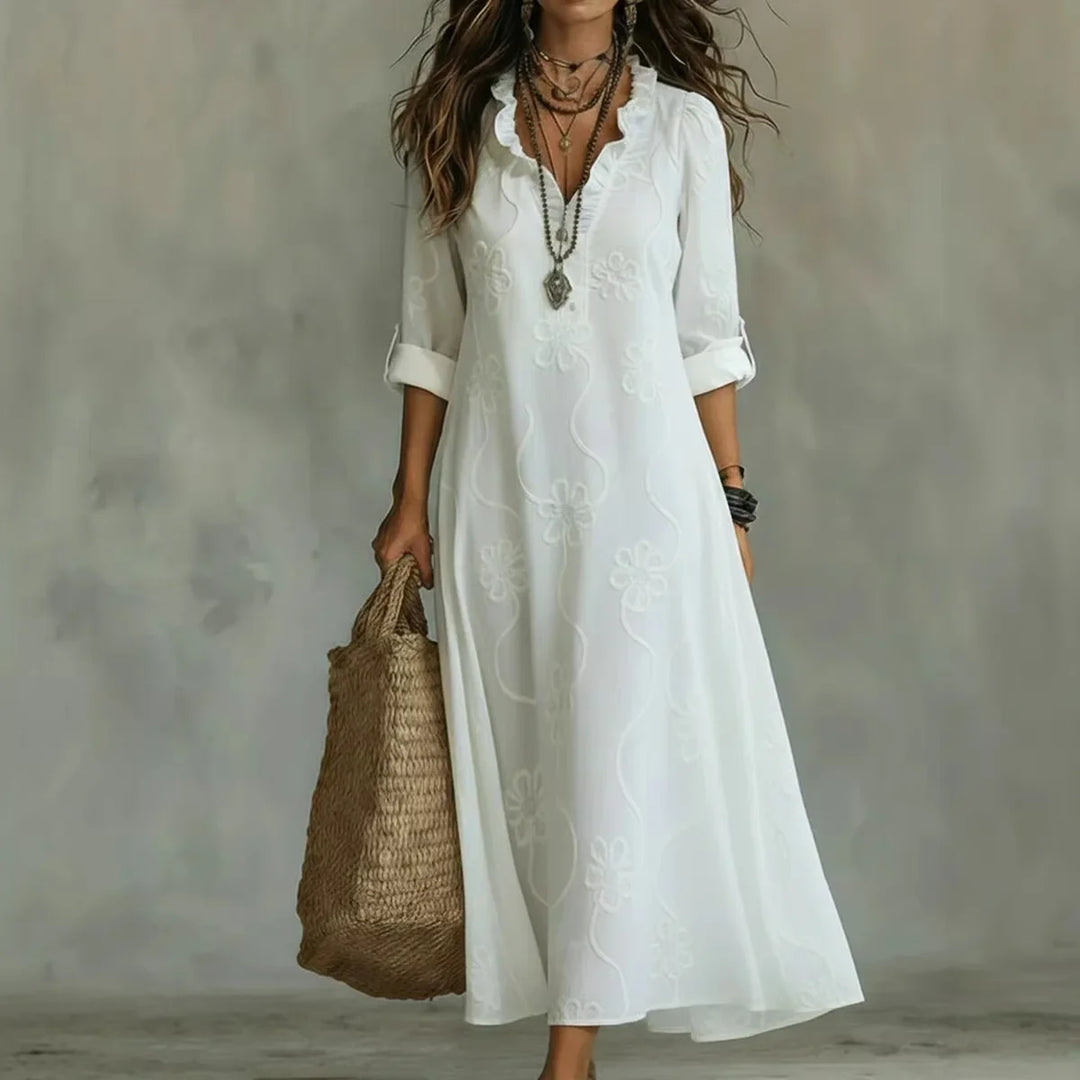Sienna™ | Belly-Camouflaging Floral Summer Dress