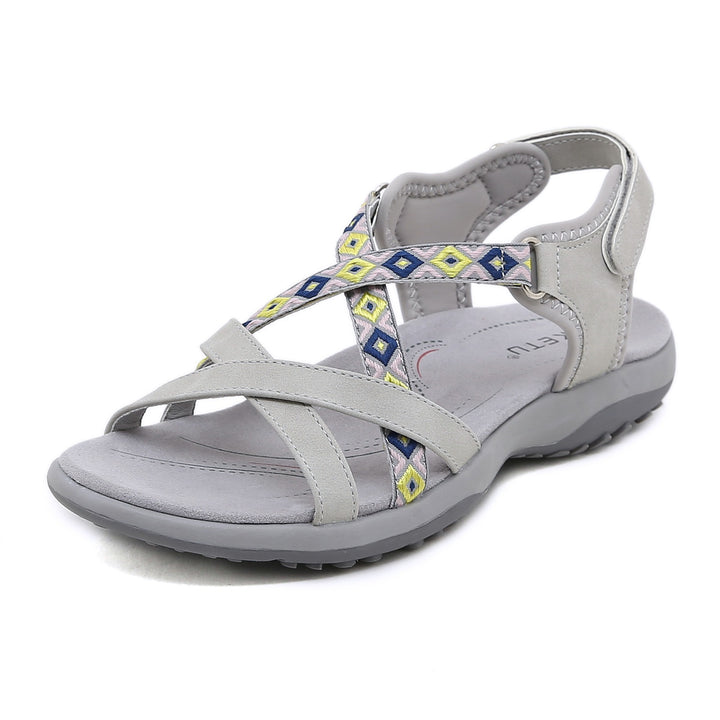 Reggae Knit Crossover Sandals – Slip On, Stay All Day