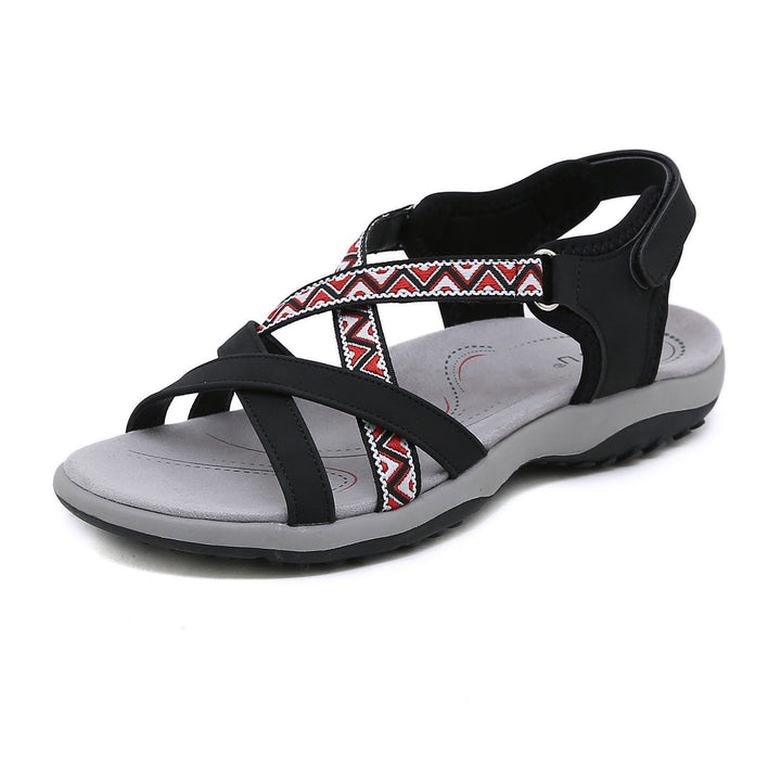 Reggae Knit Crossover Sandals – Slip On, Stay All Day