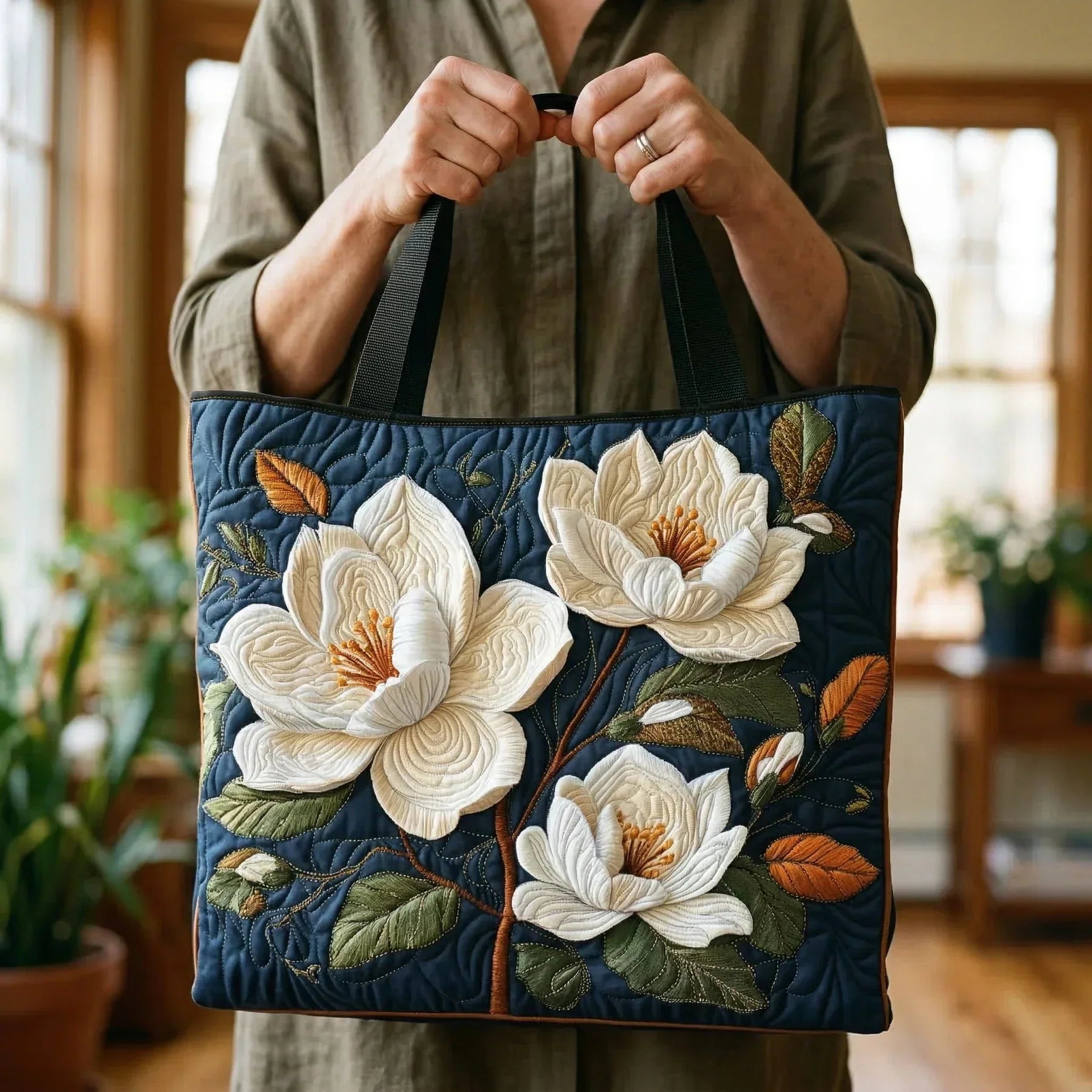 HANDMADE BAG - THE DELICATE MAGNOLIA